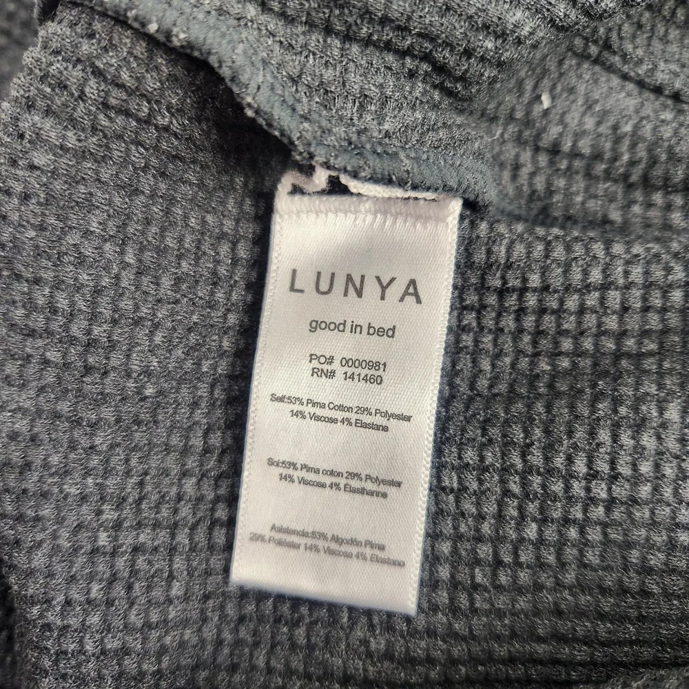 Lunya Restore Thermal Draped Jogger in Mellow Gray Heather Size Small NWOT